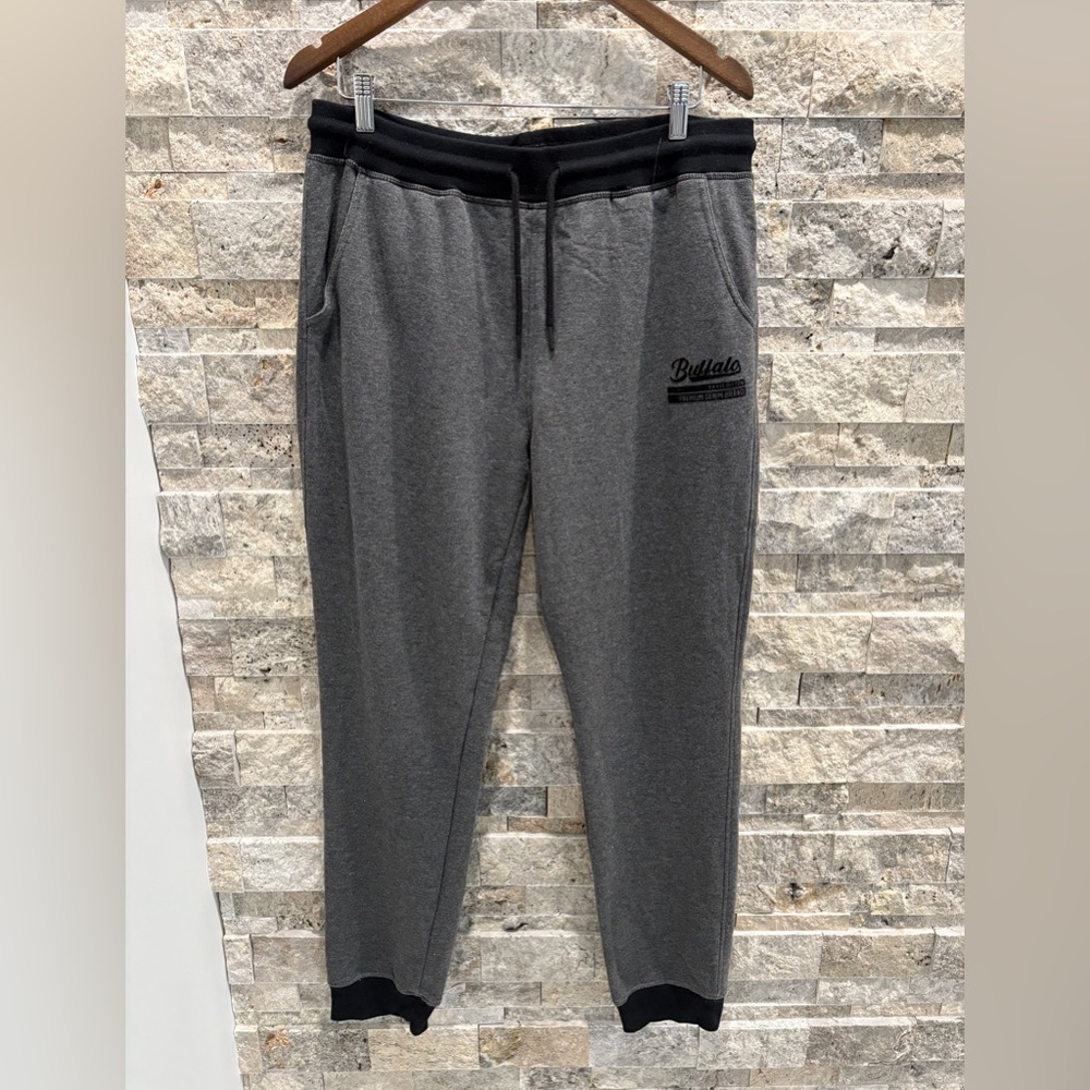 Buffalo David Bitton Charcoal Joggers with Black Trim size L‎